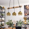 Ripoll Lampadario a sospensione, Lampada a sfera, Lampada a sospensione Écru, Nero, 3-Luci
