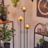 Koyoto Lampada da terra 30 cm Legno chiaro, Nero, 3-Luci