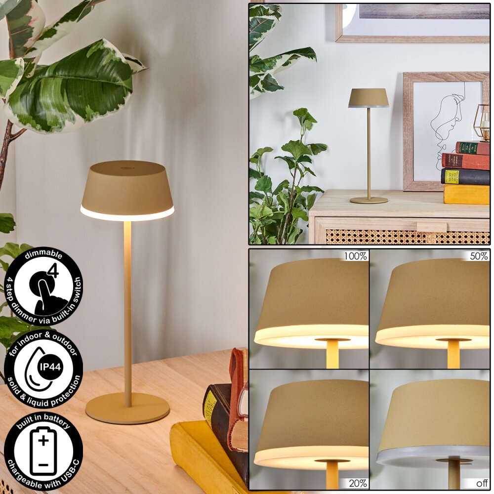 Romdrup Lampada da tavolo per esterno, Lampada da tavolo LED Sabbia, 1-Luce main product photo