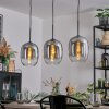 Apedo Lampadario a sospensione, Lampada a sospensione Chiaro, Grigio fumo, 3-Luci
