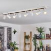 Gesteira Plafoniera, Faretto da soffitto Écru, Bianco, 8-Luci