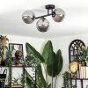 Chehalis Plafoniera, Lampada a sfera Grigio fumo, 3-Luci