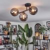 Chehalis Plafoniera, Lampada a sfera Grigio fumo, 3-Luci