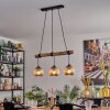 Ripoll Lampadario a sospensione, Lampada a sfera, Lampada a sospensione Écru, Nero, 3-Luci