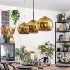 Koyoto Lampadario a sospensione, Lampada a sfera, Lampada a sospensione Nero, 3-Luci
