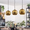 Koyoto Lampadario a sospensione, Lampada a sfera, Lampada a sospensione Nero, 3-Luci