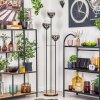 Gastor Lampada da terra 30 cm Legno chiaro, Nero, 3-Luci