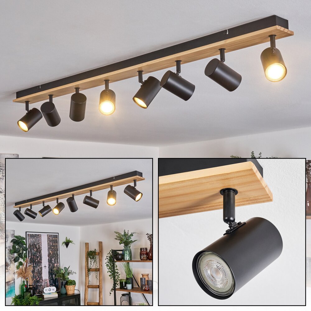 Gesteira Plafoniera, Faretto da soffitto Écru, Nero, 8-Luci main product photo