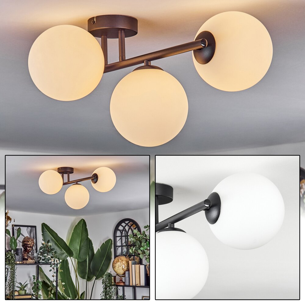 Chehalis Plafoniera, Lampada a sfera Bianco, 3-Luci main product photo