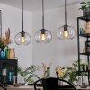 Apedo Lampadario a sospensione, Lampada a sfera, Lampada a sospensione Chiaro, 3-Luci