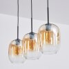 Apedo Lampadario a sospensione, Lampada a sospensione Ambrato, Chiaro, 3-Luci