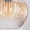 Koyoto Lampadario a sospensione, Lampada a sfera, Lampada a sospensione Nero, 3-Luci