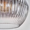 Koyoto Lampadario a sospensione, Lampada a sfera, Lampada a sospensione 30 cm Nero, 3-Luci