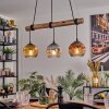 Ripoll Lampadario a sospensione, Lampada a sfera, Lampada a sospensione Écru, Nero, 3-Luci