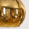 Koyoto Lampadario a sospensione, Lampada a sfera, Lampada a sospensione Écru, Nero, 3-Luci