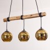 Koyoto Lampadario a sospensione, Lampada a sfera, Lampada a sospensione Écru, Nero, 3-Luci