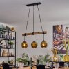 Koyoto Lampadario a sospensione, Lampada a sfera, Lampada a sospensione Écru, Nero, 3-Luci