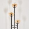 Gastor Lampada da terra 25 cm Nero, 3-Luci