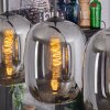 Apedo Lampadario a sospensione, Lampada a sospensione Grigio fumo, 3-Luci