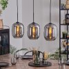 Apedo Lampadario a sospensione, Lampada a sospensione Grigio fumo, 3-Luci