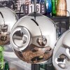 Ripoll Lampadario a sospensione, Lampada a sfera, Lampada a sospensione Cromo, Grigio fumo, 3-Luci