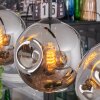 Ripoll Lampadario a sospensione, Lampada a sfera, Lampada a sospensione Cromo, Grigio fumo, 3-Luci