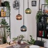 Koyoto Lampadario a sospensione, Lampada a sfera, Lampada a sospensione Nero, 3-Luci
