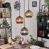 Koyoto Lampadario a sospensione, Lampada a sfera, Lampada a sospensione Nero, 3-Luci