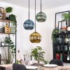 Koyoto Lampadario a sospensione, Lampada a sfera, Lampada a sospensione Nero, 3-Luci