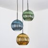 Koyoto Lampadario a sospensione, Lampada a sfera, Lampada a sospensione Nero, 3-Luci