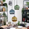 Koyoto Lampadario a sospensione, Lampada a sfera, Lampada a sospensione Nero, 3-Luci