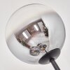 Gastor Lampada da terra Legno scuro, Nero, 4-Luci