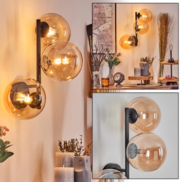Chehalis Lampada a sfera, Applique Ambrato, 3-Luci Chehalis Lampada a sfera, Applique Ambrato, 3-Luci