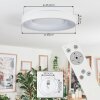 Joren Plafoniera, Panel LED Bianco, 1-Luce, Telecomando
