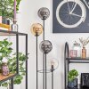 Gastor Lampada da terra 30 cm Legno scuro, Nero, 4-Luci
