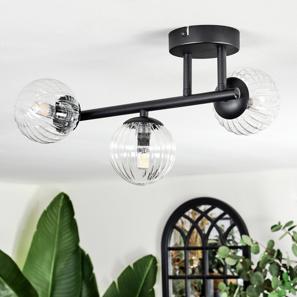 Chehalis Plafoniera, Lampada a sfera Chiaro, 3-Luci