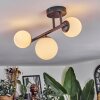 Chehalis Plafoniera, Lampada a sfera Bianco, 3-Luci