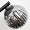 Chehalis Plafoniera, Lampada a sfera Grigio fumo, 3-Luci