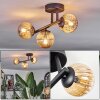 Chehalis Plafoniera, Lampada a sfera Ambrato, 3-Luci