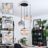 Koyoto Lampadario a sospensione, Lampada a sfera, Lampada a sospensione, Lampada a sospensione a cluster Nero, 3-Luci