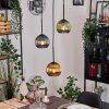 Koyoto Lampadario a sospensione, Lampada a sfera, Lampada a sospensione, Lampada a sospensione a cluster Nero, 3-Luci