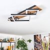 Cabanas Plafoniera LED Aspetto del legno, Nero, 1-Luce