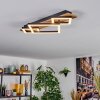 Cabanas Plafoniera LED Aspetto del legno, Nero, 1-Luce