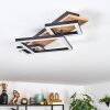 Cabanas Plafoniera LED Aspetto del legno, Nero, 1-Luce