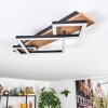 Cabanas Plafoniera LED Aspetto del legno, Nero, 1-Luce