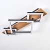 Cabanas Plafoniera LED Aspetto del legno, Nero, 1-Luce