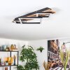 Cabanas Plafoniera LED Aspetto del legno, Nero, 1-Luce