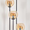 Koyoto Lampada da terra 30 cm Legno scuro, Nero, 4-Luci