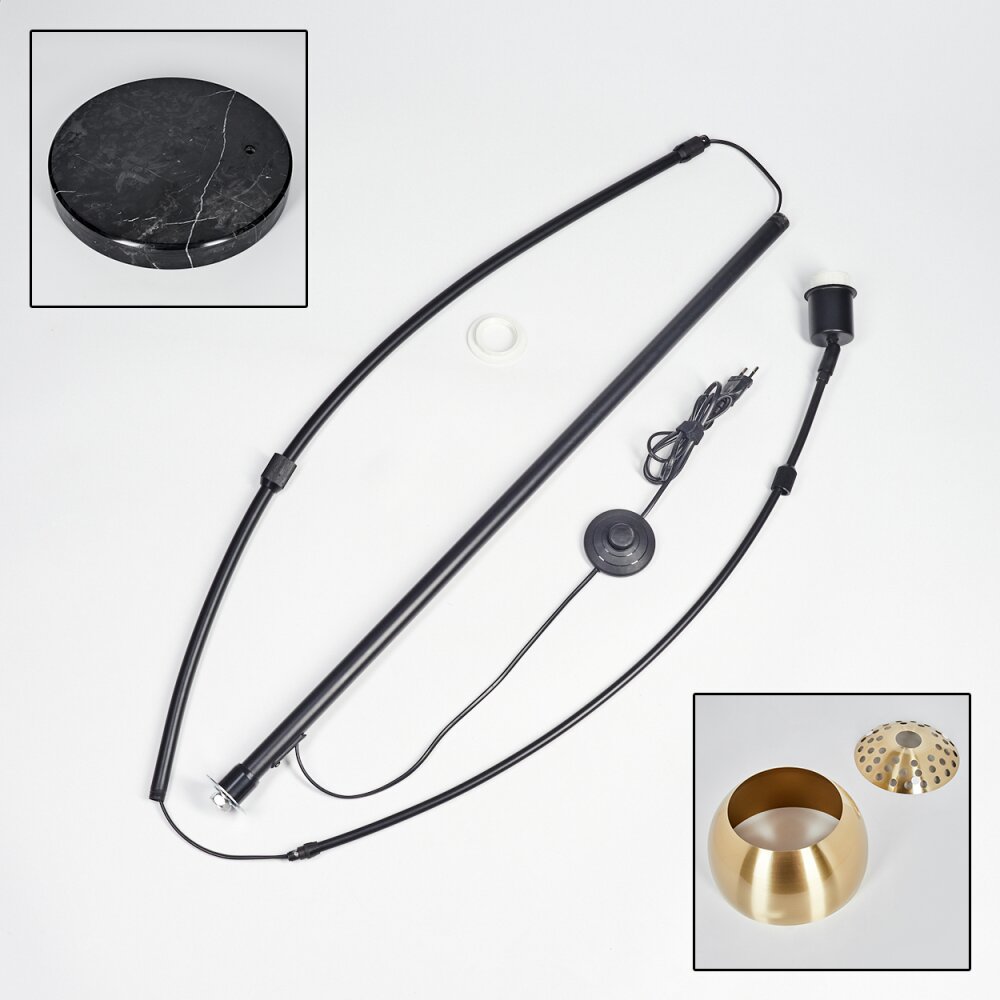 Baloca Lampada da terra Nero, 1-Luce