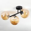 Chehalis Plafoniera, Lampada a sfera Ambrato, 3-Luci
